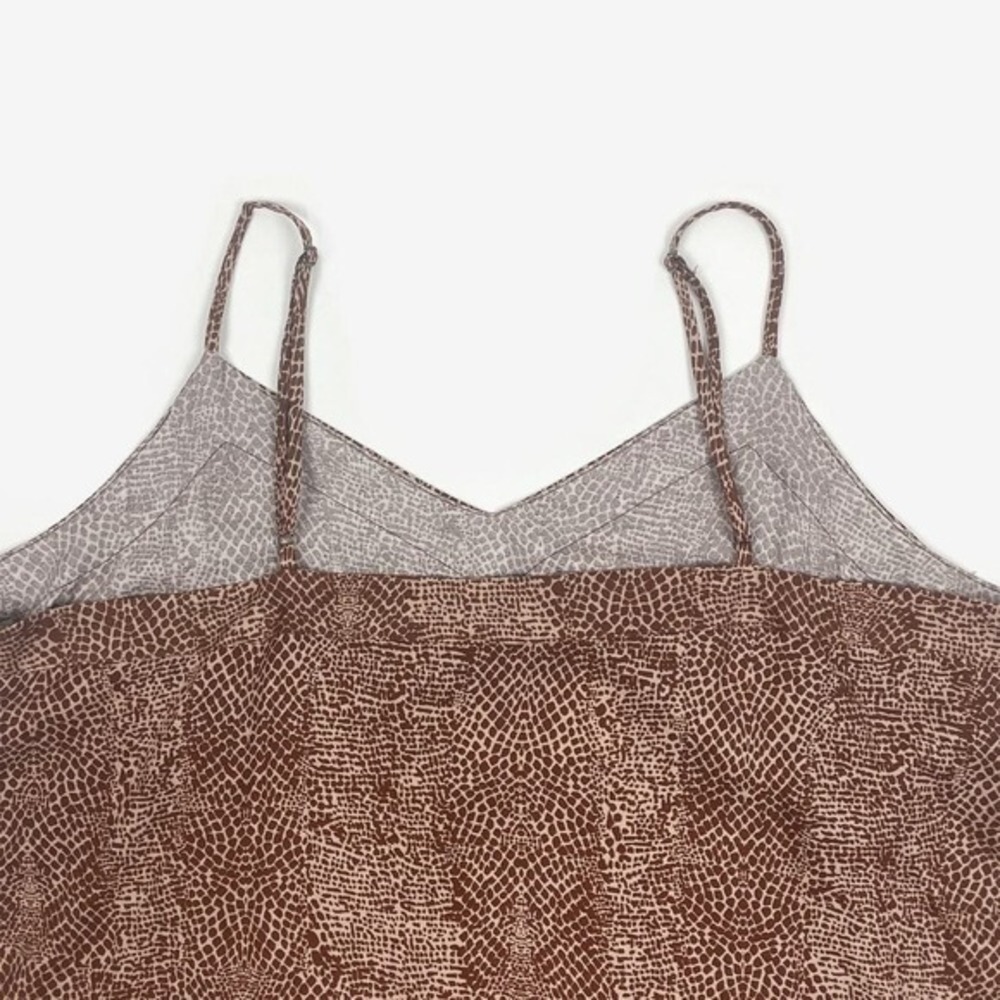 A New Day Animal Print Cami Size XXL Brown Plus Size Casual Earth Girl Summer - Picture 7 of 11